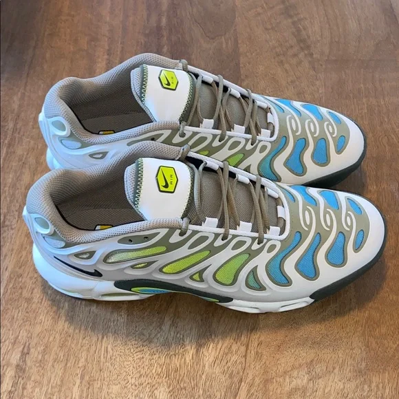 Nike Air Max Plus Tn Kahki Blue Neon - Picture 3 of 7